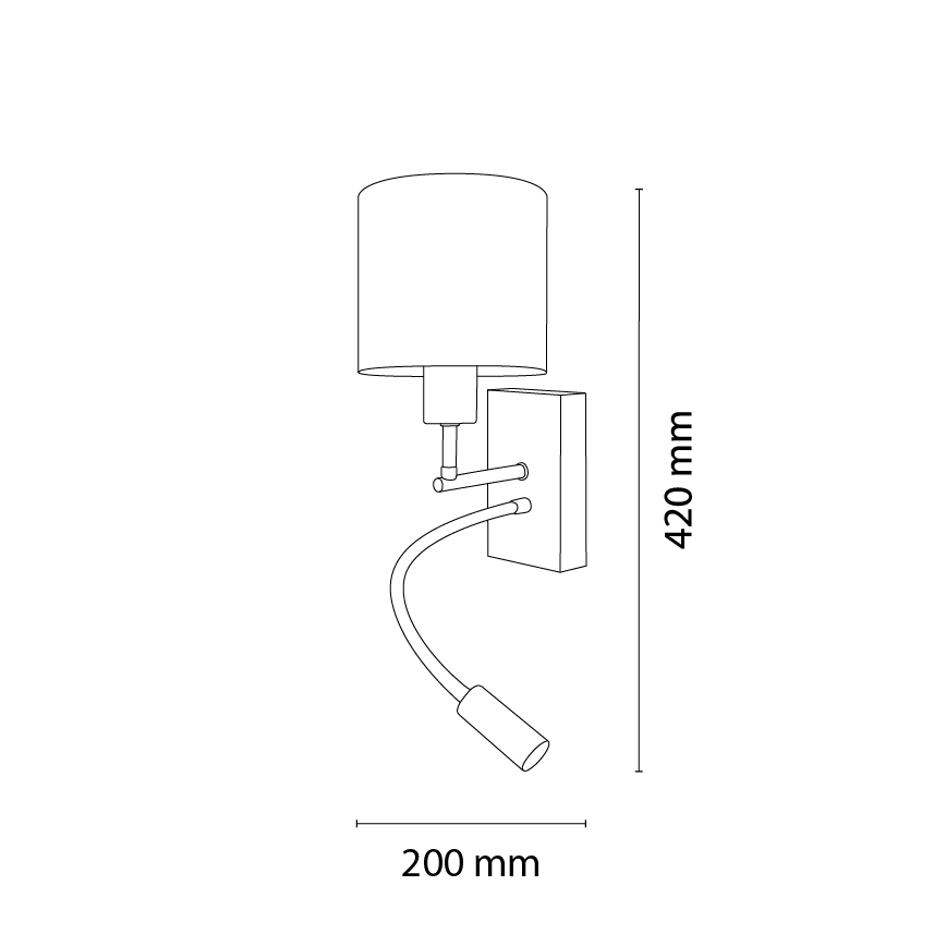 BRILAGI - LED lasten säädettävä seinävalaisin BOBO WOOD 1xE27/25W/230V + LED/3W tammi/musta/valkoinen/eläinaihe