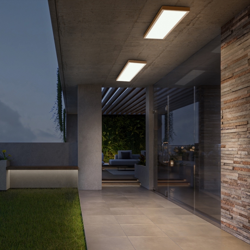 Brilagi - LED Kylpyhuoneen kattovalaisin FRAME LED/50W/230V 120x30 cm IP44 beige