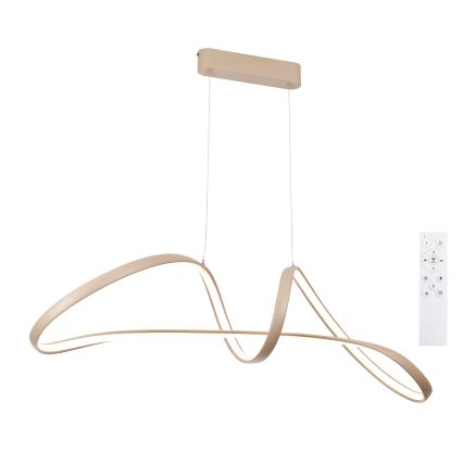 Brilagi - TWISTER LED-himmennettävä riippuvalaisin vaijerilla LED/60W/230V 3000-6000K beige + kaukosäädin