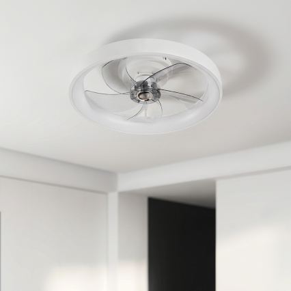 Brilagi - himennettävä LED-kattotuuletin LED/34W/230V halkaisija 50 cm valkoinen + kaukosäädin