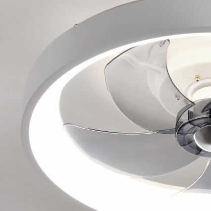 Brilagi - himennettävä LED-kattotuuletin LED/34W/230V halkaisija 50 cm valkoinen + kaukosäädin