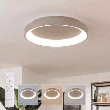 BRILAGI - LED Himennettävä kattovalaisin FALCON II LED/99W/230V 3000-6500K halkaisija 60 cm beige + kaukosäädin