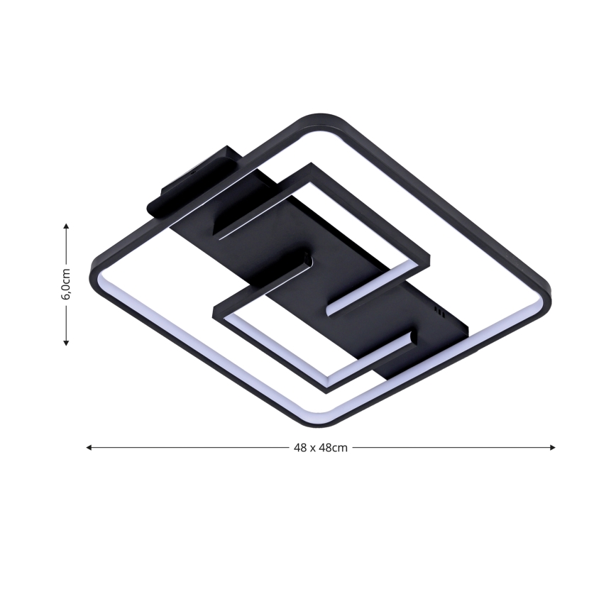 Brilagi - LED himmennettävä kattovalaisin FLARE LED/34W/230V 48x48 cm 3000-6000K + kaukosäädin