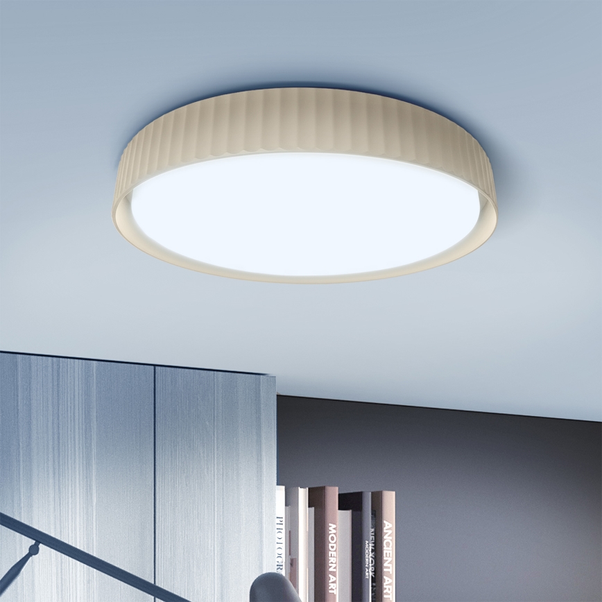 Brilagi - himmennettävä LED-kattovalaisin LUCIA LED/60W/230V 3000–6500K halkaisija 59 cm beige + kaukosäädin