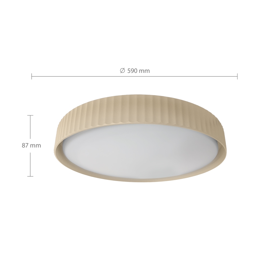 Brilagi - himmennettävä LED-kattovalaisin LUCIA LED/60W/230V 3000–6500K halkaisija 59 cm beige + kaukosäädin