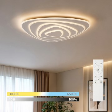 BRILAGI - LED Himennettävä kattovalaisin MODERN MAXI LED/140W/230V 3000-6000K 74x75 cm + kaukosäädin