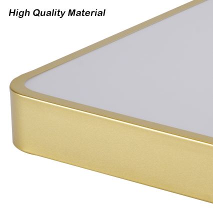 Brilagi - himmennettävä LED-kattovalaisin POOL LED/48W/230V 3000-6000K 50x50 cm kultainen + kaukosäädin