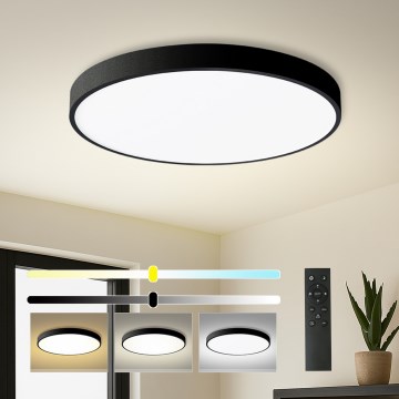Brilagi - LED-himennettävä kattovalaisin POOL SMART LED/100W/230V 3000-6000K halkaisija 80 cm Wi-Fi Tuya musta + kaukosäädin