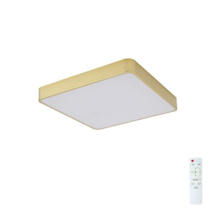 BRILAGI - himmennettävä LED-kattovalaisin POOL SQUARE LED/48W/230V 3000-6000K 50x50 cm kultainen + kaukosäädin
