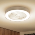 Brilagi - LED-himennettävä kattovalaisin tuulettimella LED/30W/230V 3000-6500K halkaisija 50 cm valkoinen + kaukosäädin