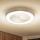 Brilagi - LED-himennettävä kattovalaisin tuulettimella LED/30W/230V 3000-6500K halkaisija 50 cm valkoinen + kaukosäädin