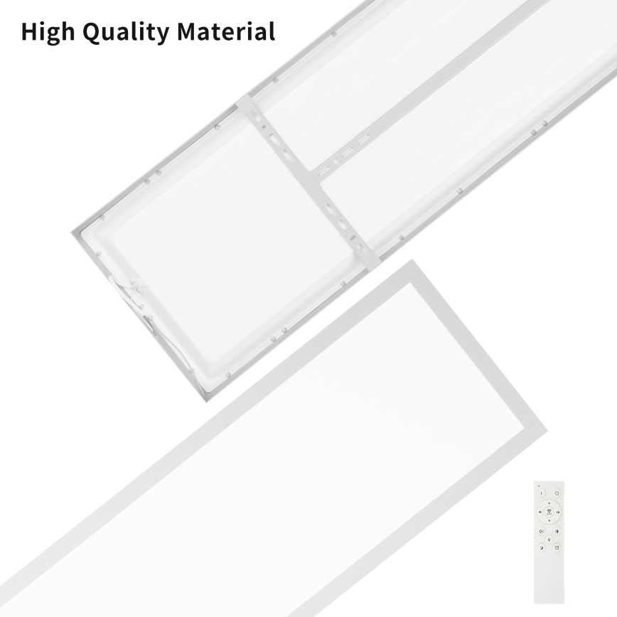 Brilagi - LED-himennettävä kylpyhuoneen kattovalaisin FRAME SMART LED/50W/230V 120x30 cm 3000-6000K IP44 hopea + kauko-ohjain