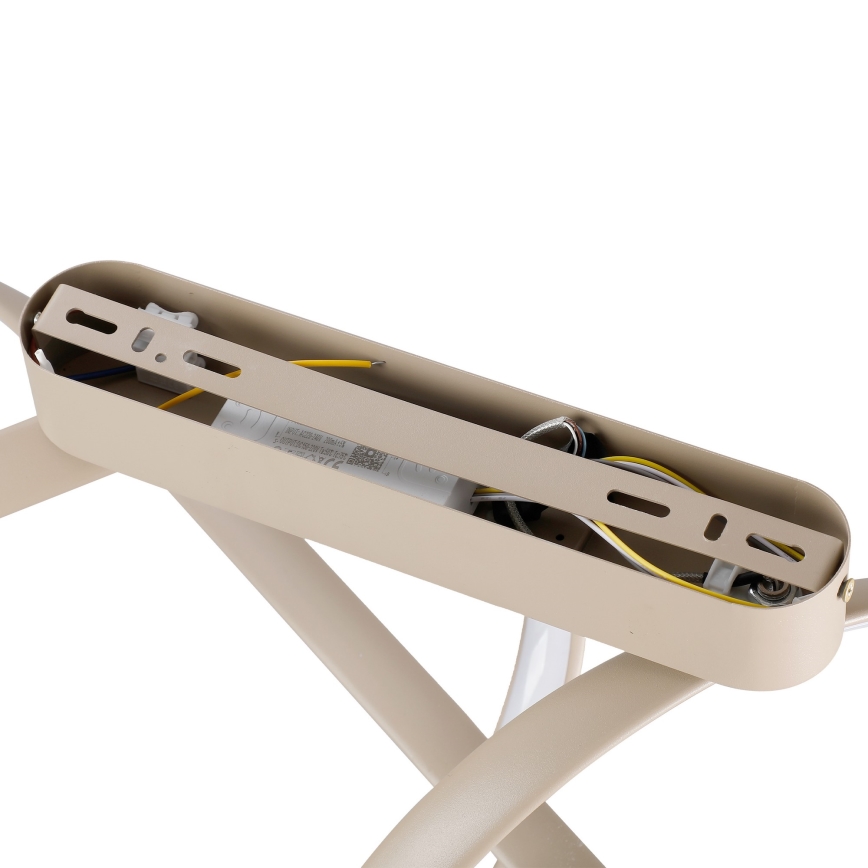 Brilagi - LED himmennettävä pinta-asennettava kattovalaisin TWISTER LED/60W/230V 3000-6000K beige + kaukosäädin