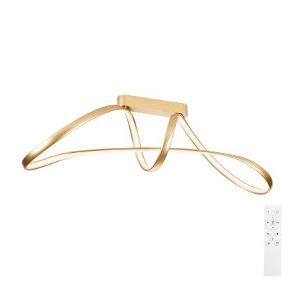 Brilagi - LED himmennettävä pintakiinnitteinen kattovalaisin TWISTER LED/60W/230V 3000-6000K kultainen + kaukosäädin
