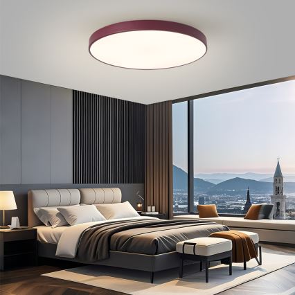 Brilagi - LED himmennettävä valaisin POOL SMART LED/100W/230V halkaisija 80 cm 3000-6000K Wi-Fi Tuya + kaukosäädin burgundinpunainen