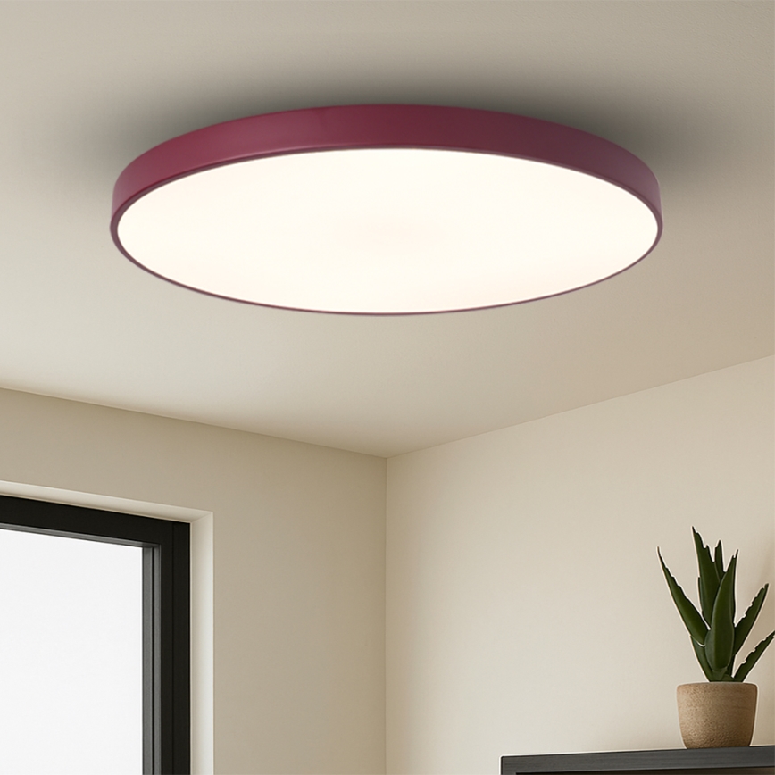Brilagi - Himennettävä LED-valaisin POOL SMART LED/128W/230V, halkaisija 100 cm, 3000–6000K, Wi-Fi Tuya + kaukosäädin, burgundinpunainen