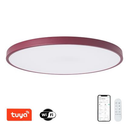 Brilagi - Himennettävä LED-valaisin POOL SMART LED/128W/230V, halkaisija 100 cm, 3000–6000K, Wi-Fi Tuya + kaukosäädin, burgundinpunainen