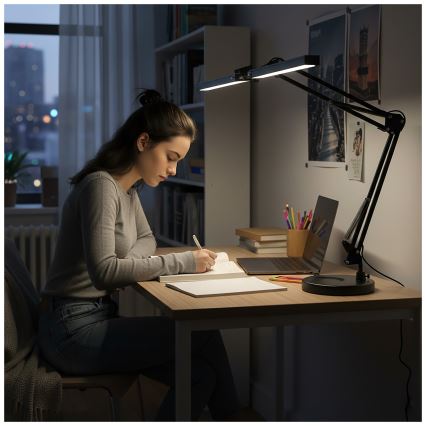 Brilagi - LED Himennettävä pöytälamppu VARIO LED/15W/230V 3000-6000K musta