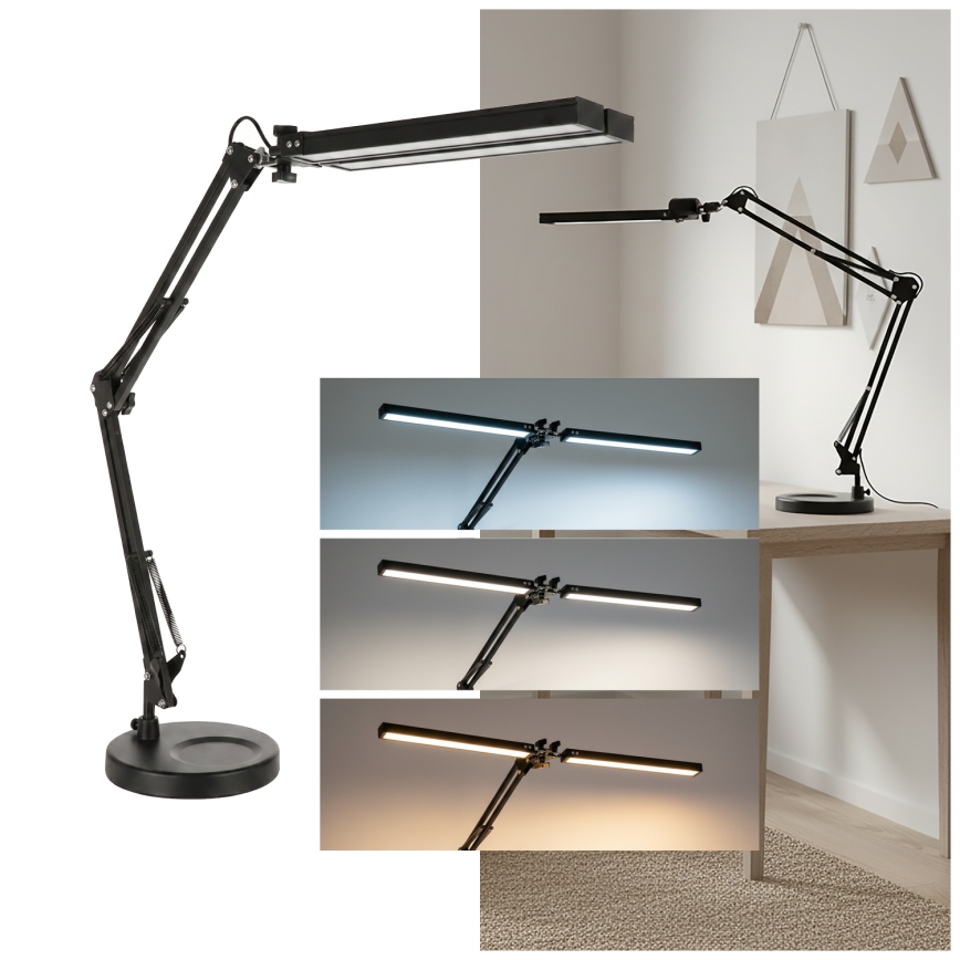 Brilagi - LED Himennettävä pöytälamppu VARIO LED/15W/230V 3000-6000K musta