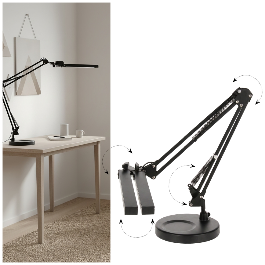 Brilagi - LED Himennettävä pöytälamppu VARIO LED/15W/230V 3000-6000K musta