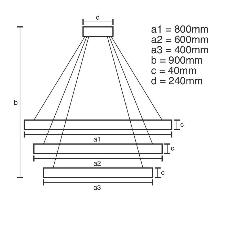 Brilagi - himmennettävä LED-riippuvalaisin vaijerilla CIRCLE LED/125W/230V 3000–6500 K halkaisija 80 cm musta + kaukosäädin