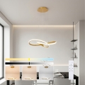 Brilagi - LED-himennettävä riippuvalaisin vaijerilla INFINITY LED/55W/230V 3000-6000K 50x50 cm kultainen + kaukosäädin
