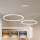 Brilagi - LED-himennettävä riippuvalaisin vaijerilla PORTOFINO LED/98W/230V 3000-6000K valkoinen + kaukosäädin