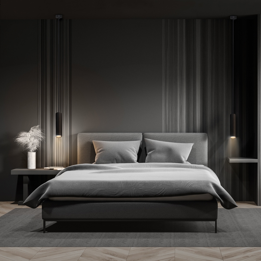 Brilagi - LED-himmennettävä riippuvalaisin vaijerilla SELE 1xGU10/4,8W/230V 3000K musta