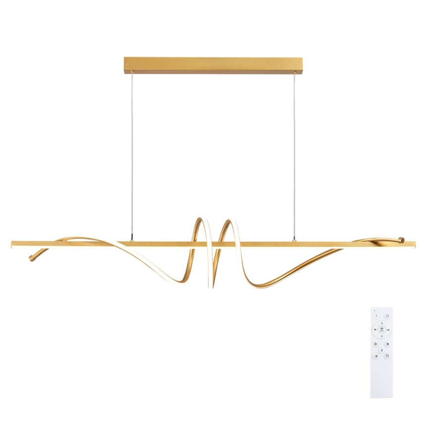 BRILAGI - himmennettävä LED-riippuvalaisin vaijerilla SIGNATURE LED/50W/230V 3000-6000K 120 cm kultainen + kaukosäädin