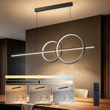 BRILAGI - LED Himennettävä riippuvalaisin vaijerilla SIGNATURE LED/53W/230V 3000-6000K 120 cm musta + kaukosäädin
