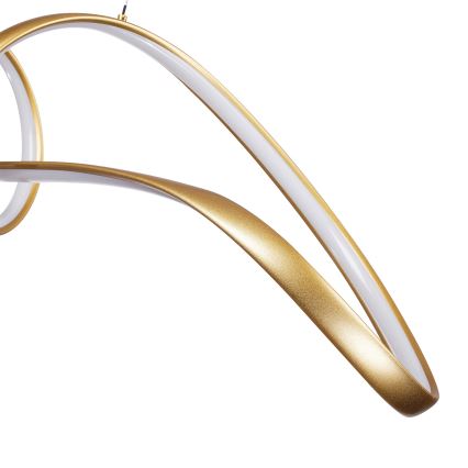 Brilagi - LED-himmennettävä riippuvalaisin vaijerilla TWISTER LED/60W/230V 3000-6000K kultainen + kaukosäädin