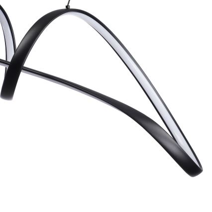 Brilagi - LED Himennettävä riippuvalaisin köydellä TWISTER LED/60W/230V 3000-6000K musta + kaukosäädin