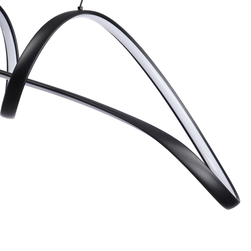 Brilagi - LED Himennettävä riippuvalaisin köydellä TWISTER LED/60W/230V 3000-6000K musta + kaukosäädin