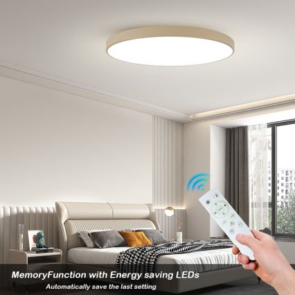 Brilagi - LED-himmennettävä kattovalaisin POOL SMART LED/180W/230V 3000-6000K 120 cm beige Wi-Fi Tuya + kaukosäädin
