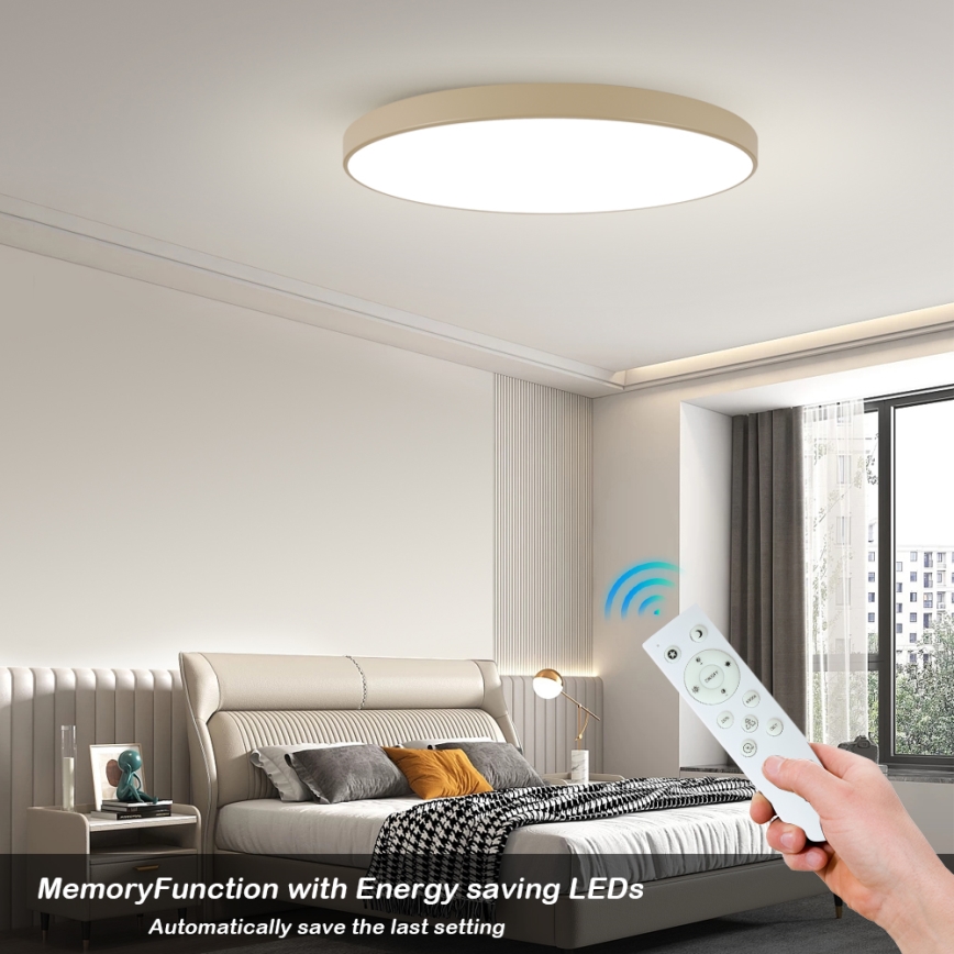 Brilagi - LED-himmennettävä kattovalaisin POOL SMART LED/180W/230V 3000-6000K 120 cm beige Wi-Fi Tuya + kaukosäädin