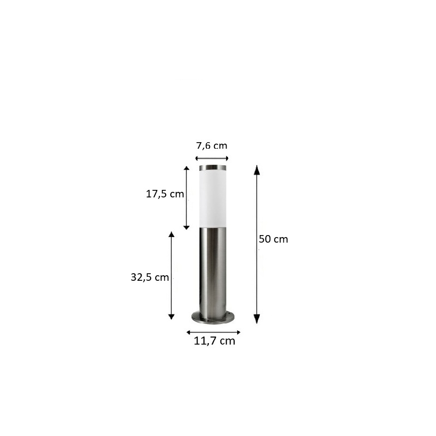 BRILAGI - LED himmennettävä ulkovalaisin ELIA 1xE27/6W/230V 2700-6500K IP44 Wi-Fi 50 cm mattakromi