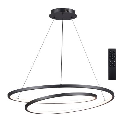 Brilagi - TWISTER LED himmennettävä riippuvalaisin vaijerilla LED/105W/230V 3000–6000K halkaisija 100 cm musta + kaukosäädin