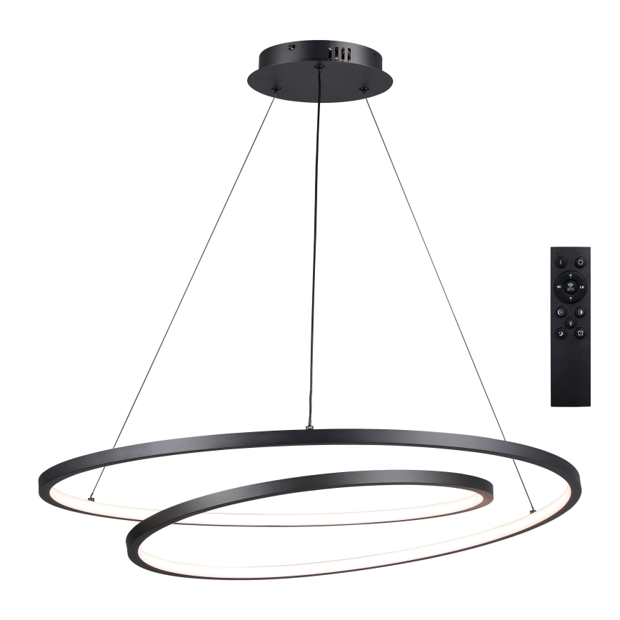 Brilagi - TWISTER LED himmennettävä riippuvalaisin vaijerilla LED/105W/230V 3000–6000K halkaisija 100 cm musta + kaukosäädin