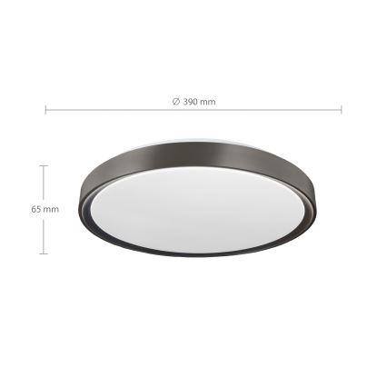Brilagi - himmennettävä LED-kattovalaisin FANCIA LED/48W/230V 3000–6500K Ø 39 cm antrasiitti + kaukosäädin