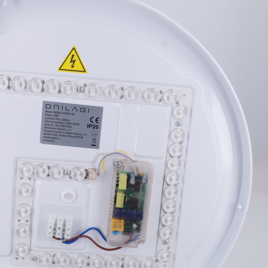 Brilagi - himmennettävä LED-kattovalaisin FANCIA LED/48W/230V 3000–6500K Ø 39 cm antrasiitti + kaukosäädin