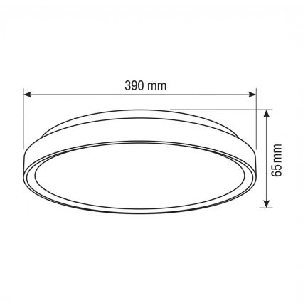 Brilagi - himmennettävä LED-kattovalaisin FANCIA LED/48W/230V 3000–6500K Ø 39 cm antrasiitti + kaukosäädin