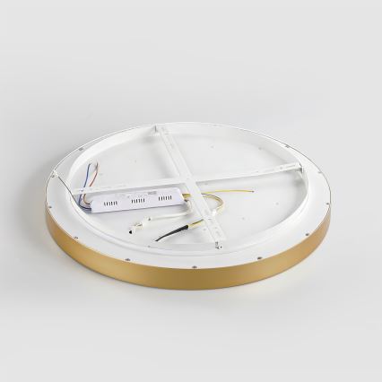 Brilagi - himennettävä LED-kattovalaisin GLASS POOL DOUBLE LED/60W/230V 3000-6000K 50 cm kultainen + kauko-ohjain