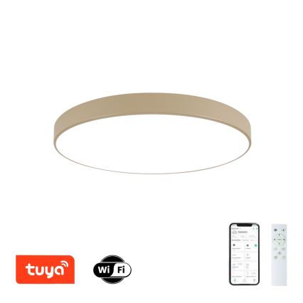 Brilagi - Himmennettävä LED-kattovalaisin POOL SMART LED/100W/230V 3000-6000K 80 cm beige Wi-Fi Tuya + kaukosäädin