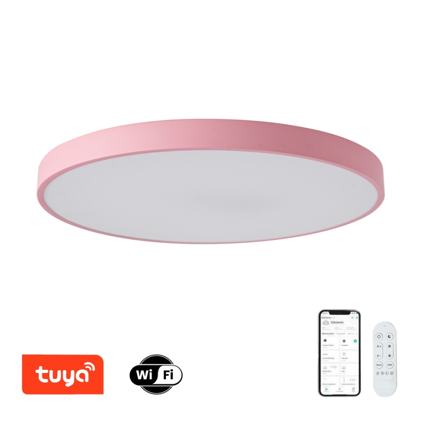 Brilagi - LED-himennettävä valaisin POOL SMART LED/100W/230V halkaisija 80 cm Wi-Fi Tuya + kauko-ohjain vaaleanpunainen