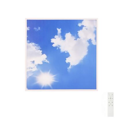 Brilagi - LED himmennettävä kattovalaisin SLIMFRAME LED/58W/230V 60x60 cm 3000-6000K hopea/sininen + kaukosäädin