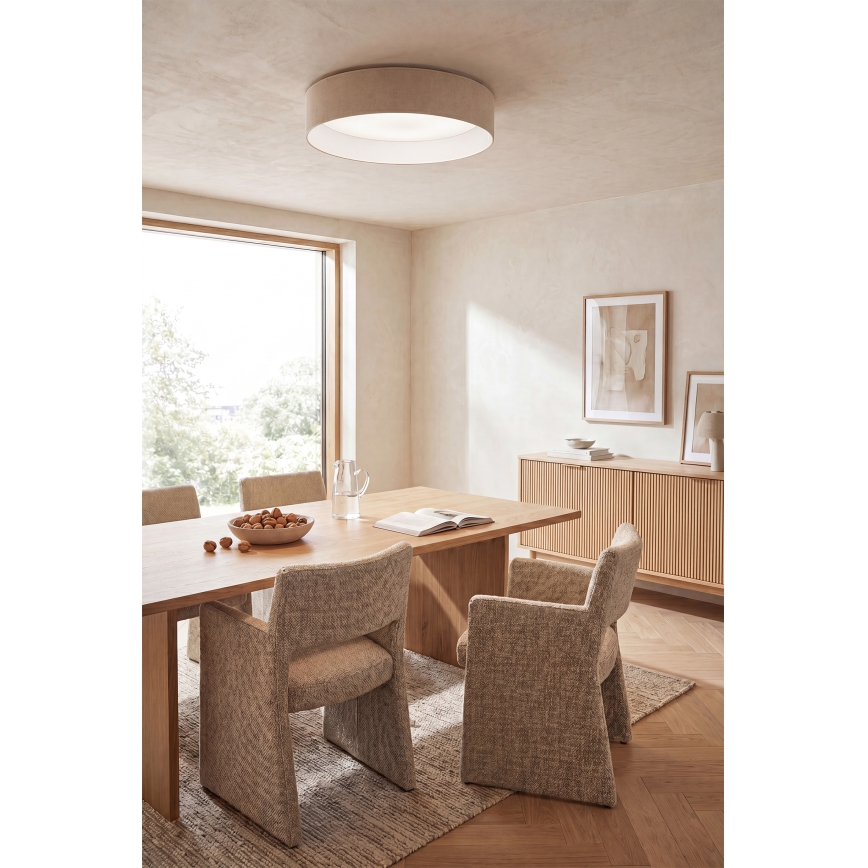Brilagi - Himennettävä LED-kattovalaisin VELVET SMART VARI LED/36W/230V 3000-6500K Ø 55 cm kermanvärinen + kaukosäädin