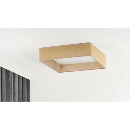 Brilagi - LED-himmennettävä kattovalaisin VELVET SQUARE SMART LED/36W/230V 60x60 cm 2700-6500K Wi-Fi Tuya + kaukosäädin ruskea