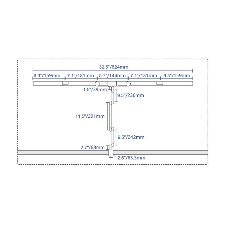 Brilagi - LED Himmennettävä joustava pöytävalaisin VARIO LED/24W/230V 3000-6500K CRI 92 musta