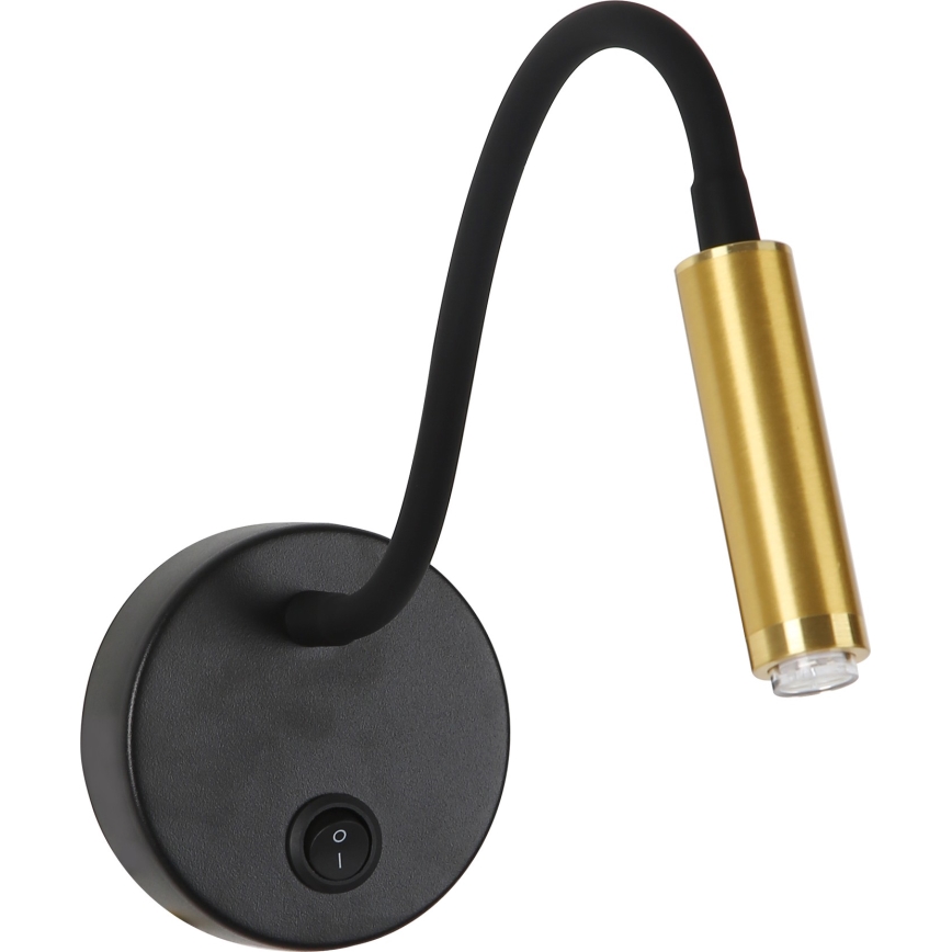 Brilagi - LED Himmennettävä joustava seinä amppu MAYA 1xG9/4W/230V musta/kulta 2700-6500K Wi-Fi Tuya