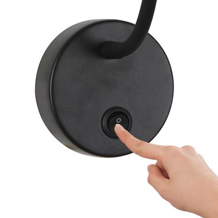 Brilagi - LED Himmennettävä joustava seinä amppu MAYA 1xG9/4W/230V musta/kulta 2700-6500K Wi-Fi Tuya